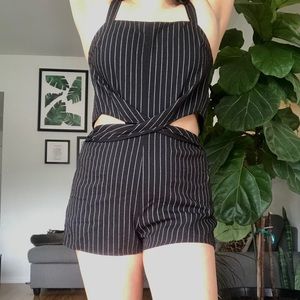 Pinstripe Romper